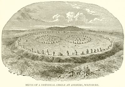Ruins of a Druidical Circle at Avebury, Wiltshire by English School