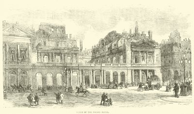 Ruins of the Palais Royal, May 1871 by English School
