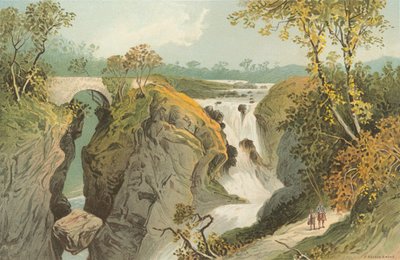 Rumbling Bridge and Falls of the Braan - Near Dunkeld by English School