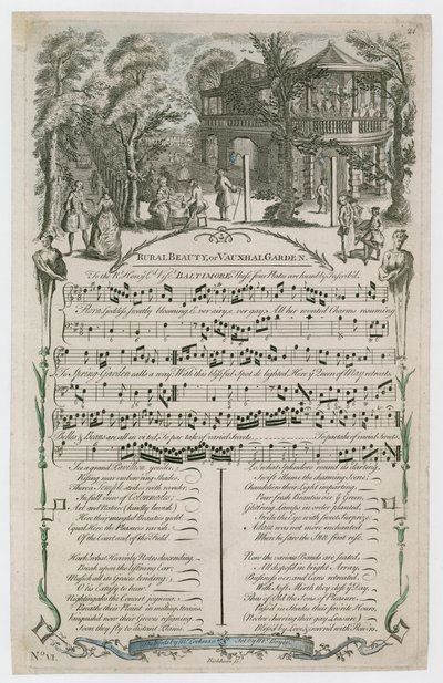 Rural Beauty or Vauxhall Garden by English School