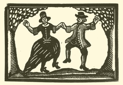 Rustic dancers by English School