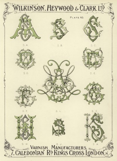 SA, SB, SC, SD, SL, SE, SF, SG, SH, SJ, SK by English School