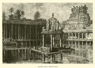 Sacred Tank, Trichinopoly by English School