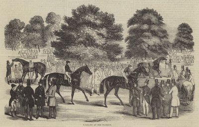 Saddling at the Warren by English School