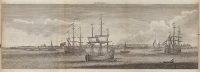 Sailing Ships off Archangel, Russia by English School