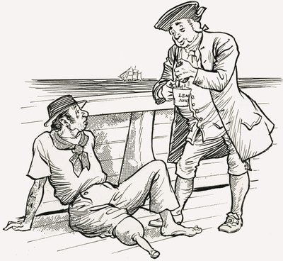 Sailors Taking Lemons by English School