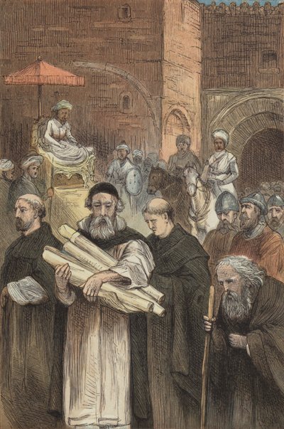 Saladin Permits the Christians to Leave Jerusalem by English School