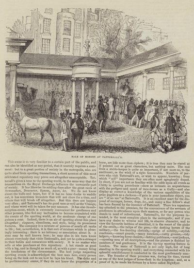 Sale of Horses at Tattersall