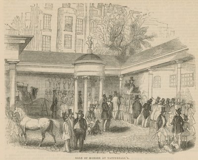 Sale of Horses at Tattersalls by English School