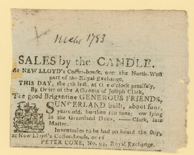 Sales by the Candle by English School