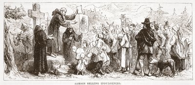 Samson Selling Indulgences by English School