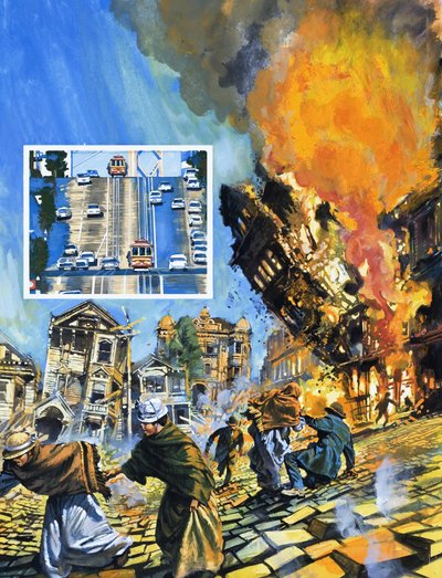 San Francisco Earthquake by English School