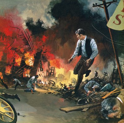 San Francisco earthquake of 18 April 1906 by English School