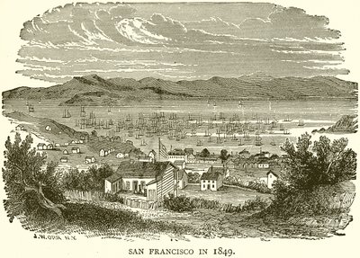 San Francisco in 1849 by English School