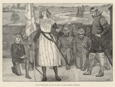 Sarah Bernhardt as Joan of Arc, at Her Majesty