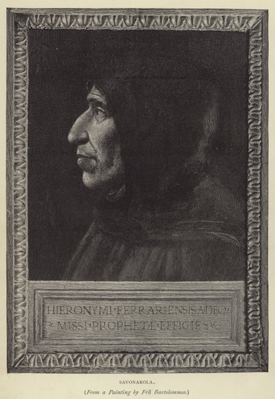 Savonarola by English School
