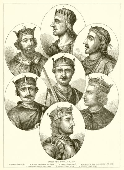 Saxon and Norman Kings by English School