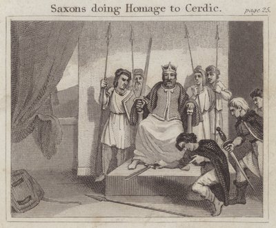 Saxons Doing Homage to Cerdic by English School