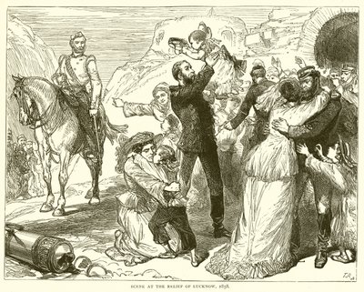 Scene at the Relief of Lucknow, 1858 by English School