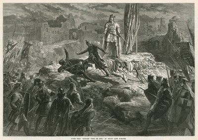 Scene from Richard Coeur de Lion at Drury Lane Theatre by English School