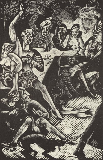 Scene from The History of Rasselas, Prince of Abyssinia by Dr Johnson by English School