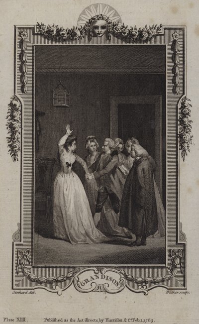 Scene from The History of Sir Charles Grandison, by Samuel Richardson by English School