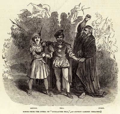 Scene from the Opera of "Guillaume Tell," at Covent Garden Theatre by English School