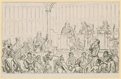 Scene of London life by English School
