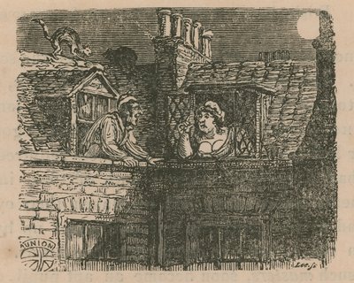 Scene of London life by English School