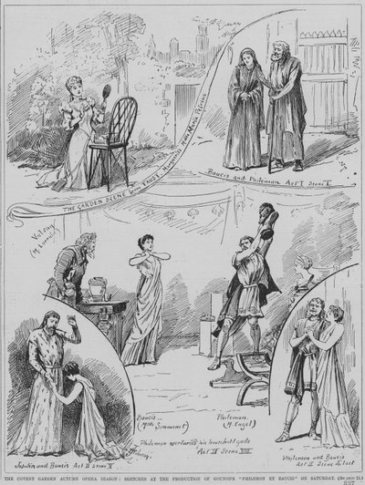Scenes from a performance of Charles Gounod
