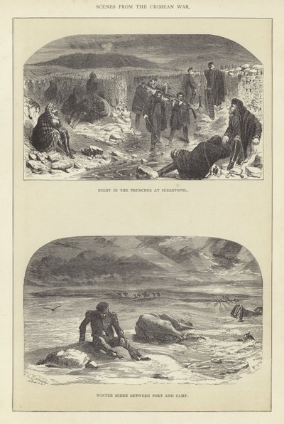 Scenes from the Crimean War by English School