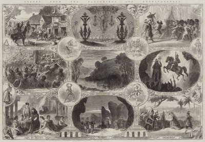 Scenes from the Pantomimes and Extravaganzas by English School