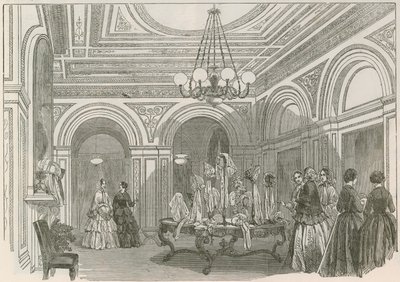 Schomberg House, Pall Mall - the millinery department by English School