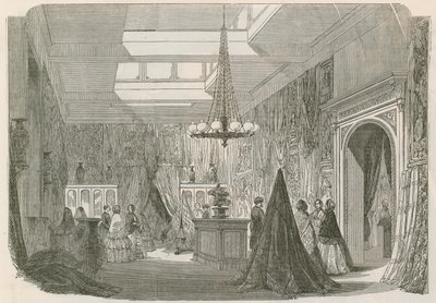 Schomberg House, Pall Mall - the shawl department by English School