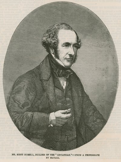 Scott Russell, Builder of the Leviathan Steam Ship by English School
