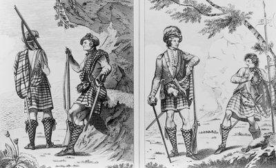 Scottish Soldiers of the Highlands and An Highland Officer and Serjeant by English School