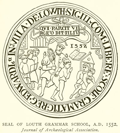 Seal of Louth Grammar School, A.D. 1552 by English School