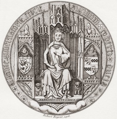 Seal of Robert Stewart, Duke of Albany by English School