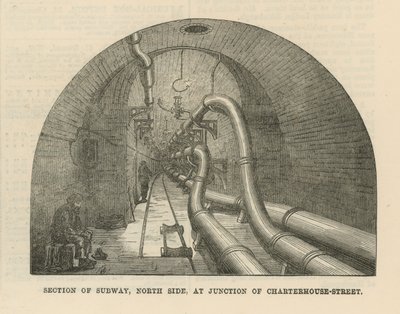 Section of Subway, North Side, at Junction of Charterhouse Street by English School
