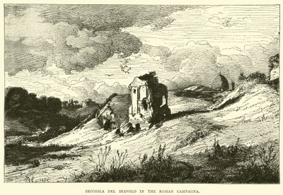 Seggiola del Diavolo in the Roman Campagna by English School