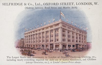 Selfridge and Company Limited, Oxford Street, London, West by English School
