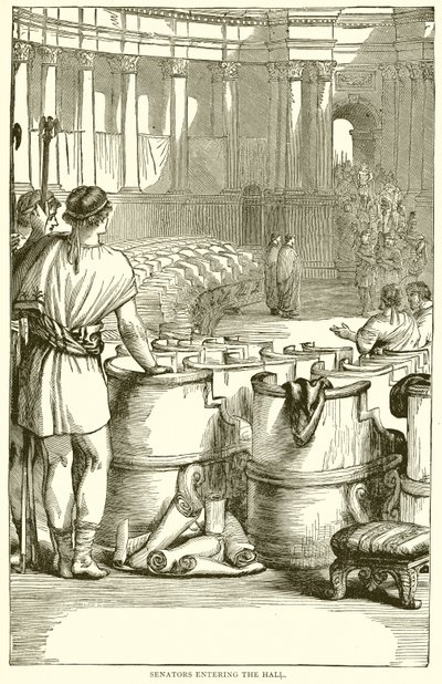 Senators Entering the Hall by English School