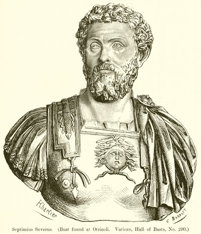 Septimius Severus (Bust found at Otricoli. Vatican, Hall of Busts, No. 290) by English School