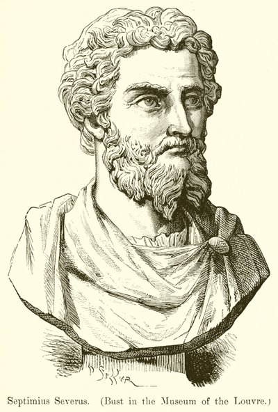 Septimius Severus (Bust in the Museum of the Louvre) by English School