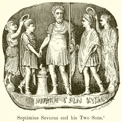 Septimius Severus and his Two Sons by English School