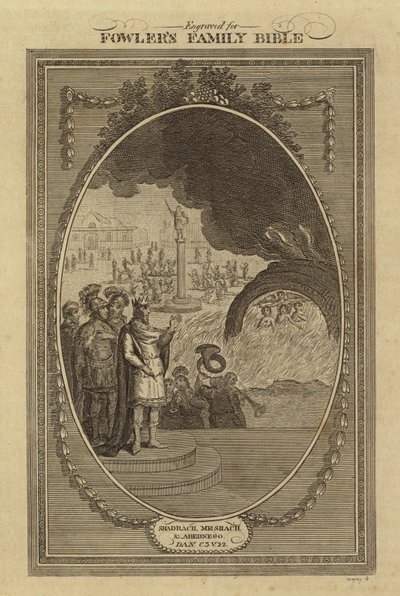 Shadrach, Meshach, and Abednego, Daniel, Chapter 3, Verse 22 by English School