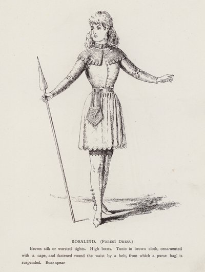 As You Like It: Rosalind, Forest Dress by English School