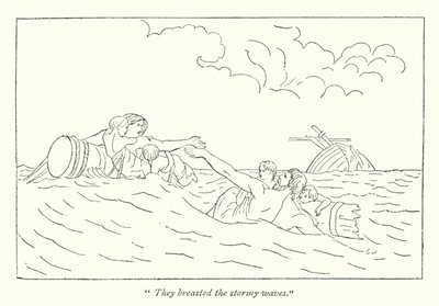 The Comedy Of Errors; The shipwreck of Aegeon and Aemilia by English School
