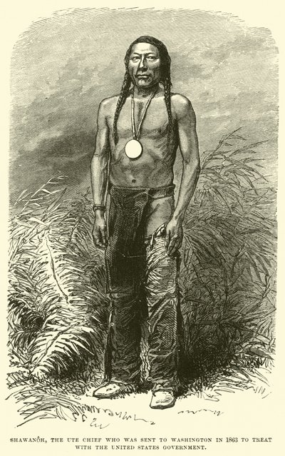 Shawanoh, the Ute Chief who was sent to Washington in 1863 to treat with the United States Government by English School