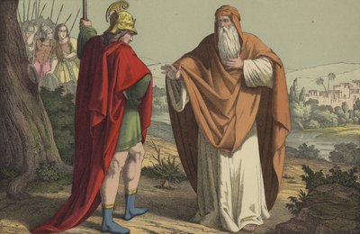 Shemaiah Delivering the Message to Rehoboam by English School
